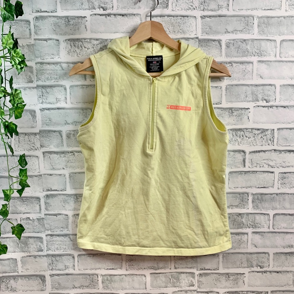 Vintage Polo Jeans yellow tank